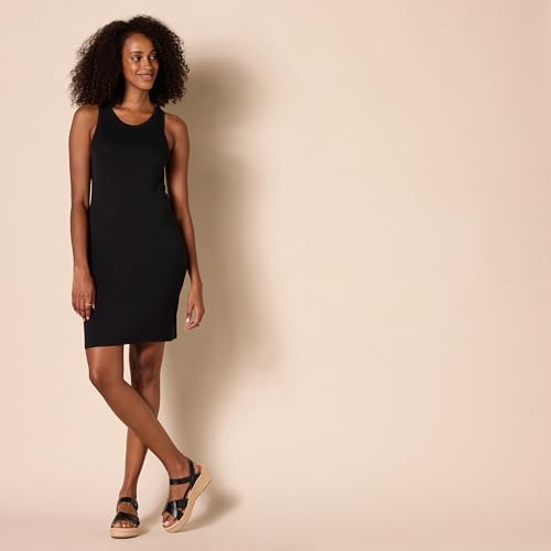 Image of Amazon Essentials Women's Lightweight Jersey Slim-Fit Tank Mini Dress