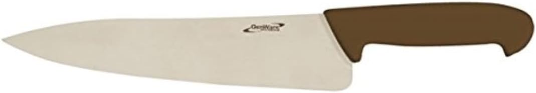 Genware NEV-K-C8BR Knife, 8'' Chef, Brown