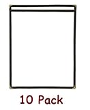 (10) Single Menu Cover, Black Trimming, 8.5