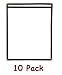 (10) Single Menu Cover, Black Trimming, 8.5" x 11" (Pack of 10)