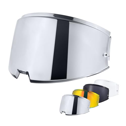 VCOROS Helmet Shield Replacement, For Advant Flip up Modular Helmet Visor Accessories (Chrome Silver)