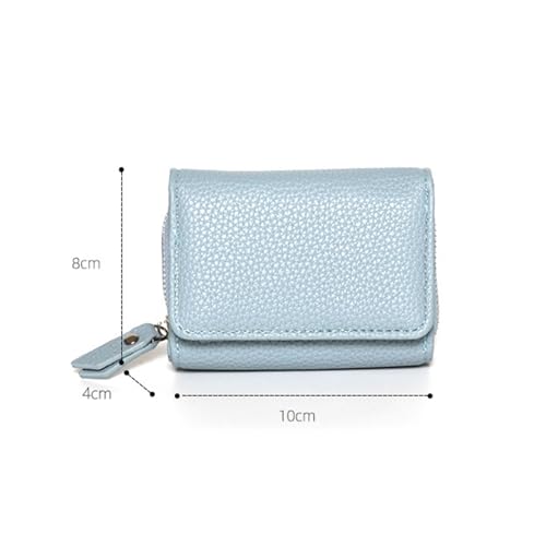 Leather Women Wallet, Fashion Small Zipper Coin Purse, Cow Leather Purse RFID Card Money Bag Gift For Women2