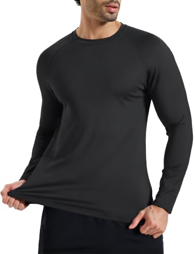 NASBING Thermal Shirts for Men Long Sleeve Black Undershirts Men Base Layer Men Cold Weather Winter...