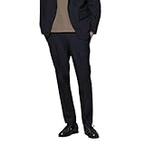 [ナノ・ユニバース] N TROUSERS BASIC」 SizeMoreTEXBRID (R) ストレッチ パンツ (セットアップ可) メンズ M/L 121 D.ネイビー 668-5229204