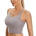 CRZ YOGA Reggiseno Sportivo da Donna con Reggiseno Sportivo Imbottito con Schiena Scoperta e Reggiseno Senza Fili per Yoga Lunar Rock S