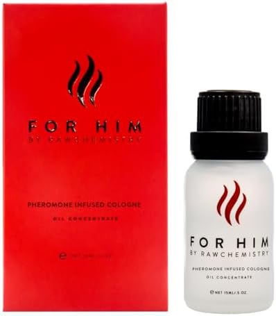 RawChemistry For Him Pheromone Infused Cologne for Men, Long Lasting 0.5 oz