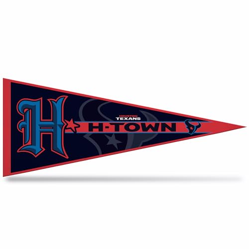 Rico Industries NFL Football Houston Texans Alternate Logo 12 x 30 Felt Wall Dcor Pennant - Great for Home/Bed Room/Man Cave Dcor