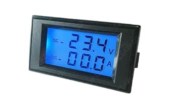 AiLi DC Digital Panel Meter 0-200V +-20A Positive Negative Current Self ...