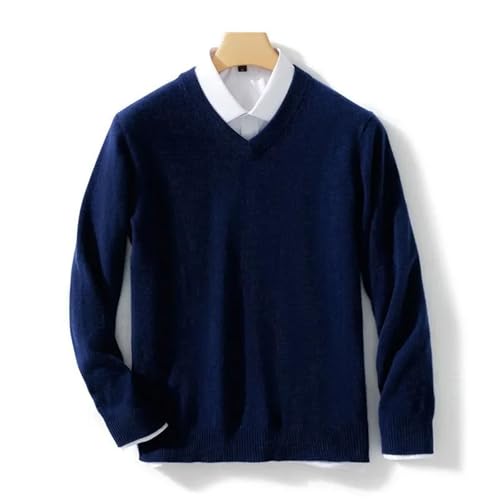 V Neck Long Sleeve Pullover Sweater Mens Business Classics Knitted Fashion Comfortable Warm2