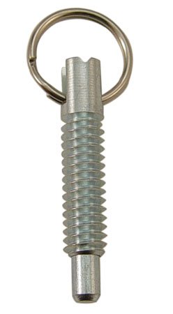 3/8-16 x 1.2, End Force - 4.0 lbs, Stain. Steel Body/Plunger, Ring Handle, Locking Element, Locking, Hand Retractable Spring Plunger (1 Each)