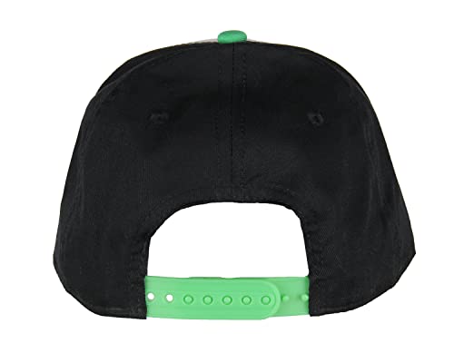 Minecraft Youth Hat Floating Mobs Creeper Skeleton Dog Chicken Snapback OSFM Cap Black4