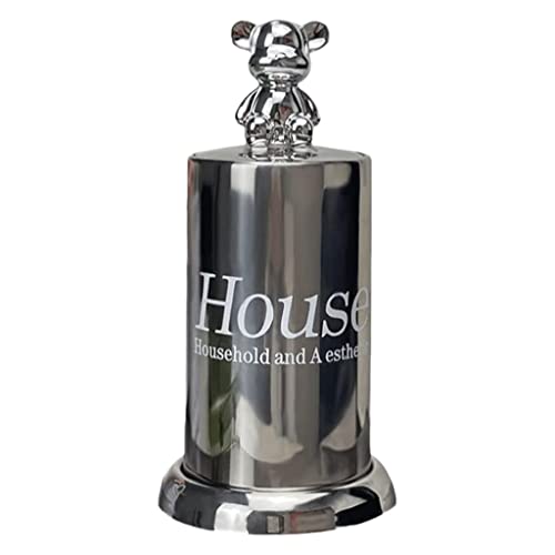 Porte-cure-dents en argent chic idée cadeau art de la table conteneur inox - 2