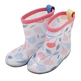小川(Ogawa) キッズレインブーツ 子供 KIDS 男の子 女の子 男女兼用 L 19cm クッカヒッポ さくらんぼ 長靴 長ぐつ 反射材付き 安心 安全 左右色違いタグ付き 83323