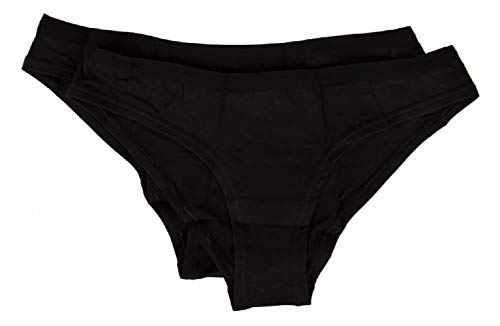 Slip femme Ragno contre les irritations lot de 2 sous-vêtements confort noir S