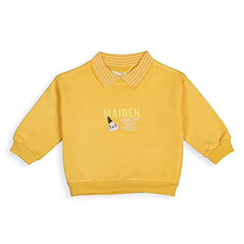Image of MYFA Girls Collared Sweatshirt | Winter Collection for Babies & Kids