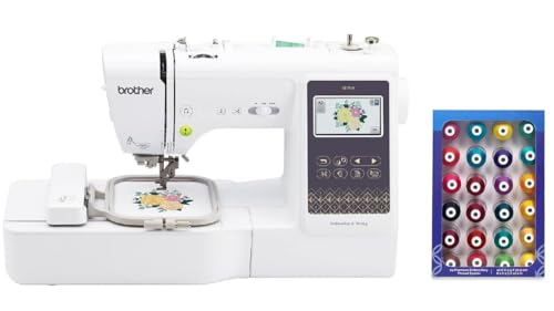 Brother SE700 Sewing and Embroidery Machine, Wireless LAN Connected, 135 Built-in Designs, 103 Built-in Stitches, Plus 24 Spools of Jewel Toned Thread