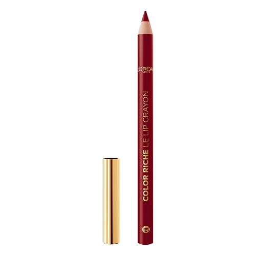 L’Oréal Paris Color Riche Le Lipliner 1990 Le Bordeaux, Lipliner mit weicher Mine, für klare Lippenkonturen, mit pflegenden Inhaltsstoffen