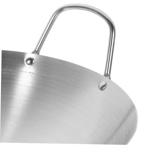 Wok de Acero Inoxidable con Fondo Redondo para Cocina a Gas miniatura 7