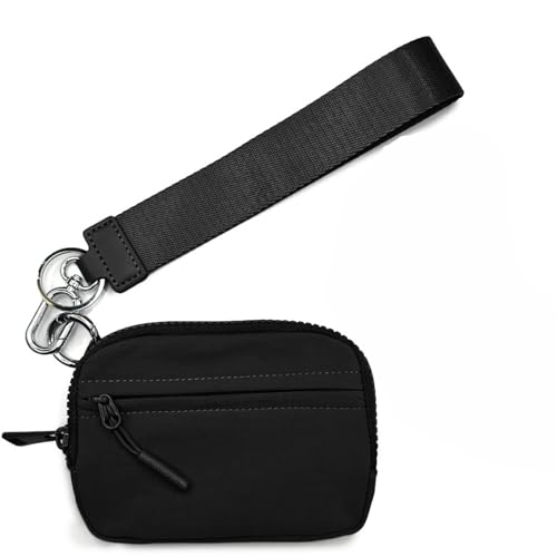 Commonlyto The Wallet 2nd Gen, Commonlyto Wallet, Wristlet Wallets For Women Holds Phone Nylon, Zippered Card Holder With Id Window, For Women Daily Travel & Shopping(black)