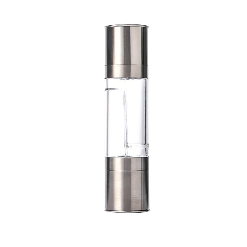 LZTDSBX Molinillo de Pimienta de Acero Inoxidable, Molino Manual de Sal de Doble Cabezal, Suministros de Cocina for el hogar, Restaurante y Uso al Aire Libre(S)