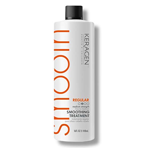 Keragen - Brazilian Keratin Hair Smoothing Treatment - Blowout Straightening System - Regular 16oz