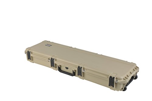 SKB iSeries 50" Tan Rifle Case, Waterproof, Impact Resistant, Lockable Latches, Wheeled Design (3i-5014-6T-L)