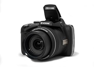 KODAK Pixpro AZ528 - Fotocamera Bridge Digitale 16 Megapixel, Zoom Ottico 52X, Stabilizzazione Ottica, Schermo LCD 3 pollici, Video Full HD 1080p, Batteria Li-ion - Nero