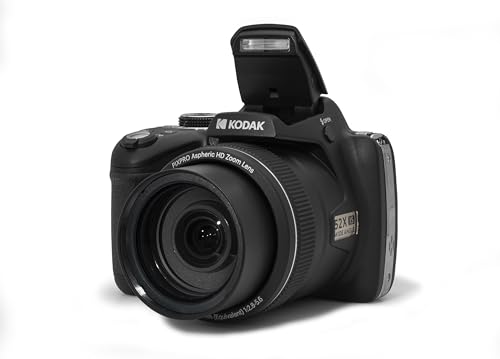 Kodak PIXPRO Astro Zoom AZ528-BK 16 MP Digital Camera with 52x Optical Zoom 24mm Wide Angle Lens 6 fps Burst Shooting 1080P Full HD Video Wi-Fi Connectivity and a 3" LCD Screen (Black)