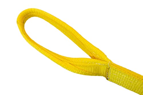 Dd Sling (Usa Made). 3" Widths By 6' To 20' Lengths In Listing, 2 Ply Twisted Eye, Nylon Lifting Slings, Eye & Eye, 8,900 Lbs Vert, 7,200 Lbs Choker, 17,800 Lbs Basket Load Capacity (3" X 8') #TOP4