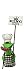 Gartendeko Figuren aus Metall Modern | Ausgefallene Lustige Gartenfigur | Zaunhocker Tiere | Zaunfigur | Pfostenhocker | Gartendekoration | Dekofigur | Frosch King of The Grill
