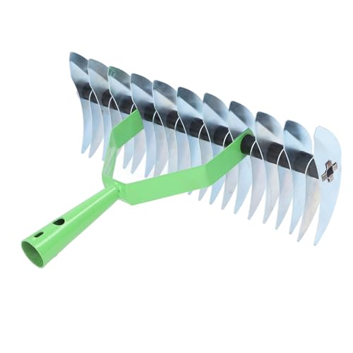 Rastrillo Descompactador de Césped Acero Inoxidable Cabeza Ancha miniatura 2