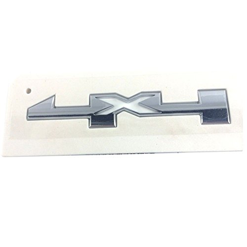 Yoaoo 2X Oem 4 X 4 Door Emblem Badge 4X4 Nameplate 3D Gm Silverado Sierra 1500 2500Hd 3500Hd Chrome #TOP1