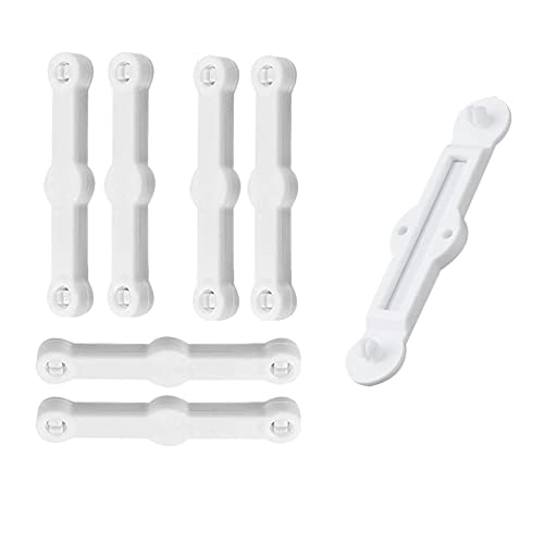 Csirnto Fliegen- und Mückengitterschnallen 12 Stück Selbstklebend Fenstergitter Bildschirmfenster Montageschnallen für Insektenschutzgitter für die Befestigung von Fliegengitter-Fenstern (weiß)