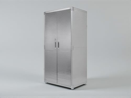 Durable Stainless Steel Storage Cabinet with Secure Locking Mechanism and