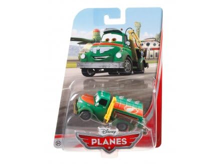 cavernedesjouets Coffret Planes : Camion Vert Chug - Voiture - Set véhicule Miniature Metal pour Cars avec Carte Tigre