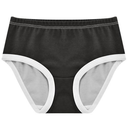 Joisal Cartoon Toddler Girls Underwear 2t Cotton Girl Panties Cute Black Solid Underpants Briefs