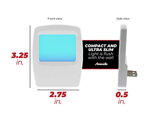 Amerelle Always-On Blue Night Light, 4 Pack (71282) – Plug In Led Night Lights With A Soft, Cool Blue Glow – Slim Led Night Light Suitable For Bedrooms, Bathrooms, Hallways, Kitchen, Or Nursery #TOP5