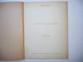 Hardcover A Travers Le Desastre [French] Book