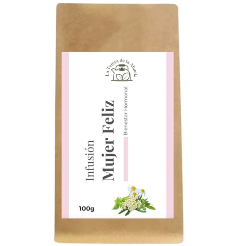 Infusión Mujer Feliz – Mezcla Natural con Manzanilla, Salvia y Ortiga – Bienestar Femenino, Equilibrio Hormonal y Ciclos Armoniosos – 100% Ingredientes Naturales – 100 g