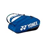 Yonex Pro Racquet Bag 12, Multi-Compartment 12-Racket Tennis Gear Travel Pack, Backpack Carry Straps/Grab Handle, Cobalt Blue
