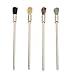 Stainless Steel Wire Brush Set 3x100mm for Derusting Grinding Polishing Electric Drill Usage for Industries for Miniature Electronic Instruments Jewelry