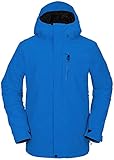 Volcom L Gore-Tex Snowboard Jacket Mens Sz S Cyan Blue