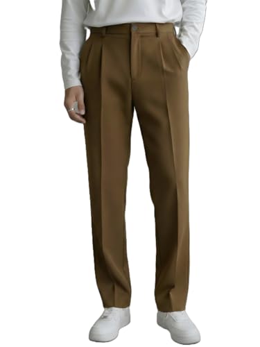Image of INDICLUB Men's Track Pants with Side Stripe, Drawstring Waist, Straight Leg