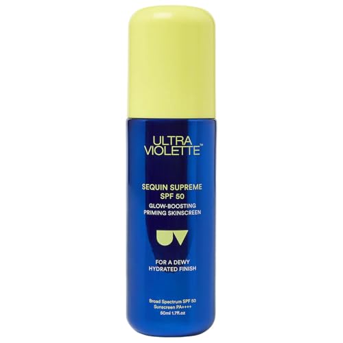 Ultra Violette Sequin SPF 50 Glow-Boosting Facial Sunscreen Moisturizer & Makeup Primer with Squalane