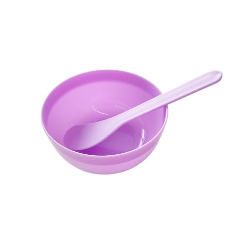 ZCLGOOD DIY Slime Making Tools, 8PCS Purple PP Plastic Glue Mixing Bowls with 8PCS Mixing Spoons Set for Creative Craft Arts Projects, Glue and Slime Mixing (Diameter 3.46 inches) - Image 3