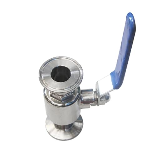 Válvula de bola sanitaria para elaboración de cerveza casera con triple abrazadera de 19mm 4