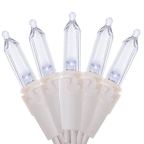 Guirlande lumineuse de Noël blanc froid Lot de 2 de 100 DEL pour sapin et fête