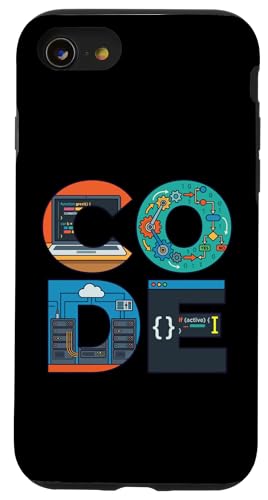 �R�[�h�\�t�g�E�F�A �J���� �R���s���[�^�[�v���O���}�[ �X�}�z�P�[�X iPhone SE (2020) / 7 / 8 �p