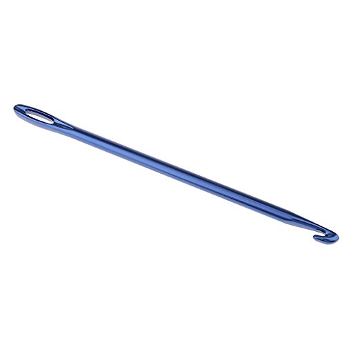 MauSong 3 Pieces Aluminum Tunisian Afghan Crochet Hook Knit Needle Hand Weaving Knitting Tool DIY