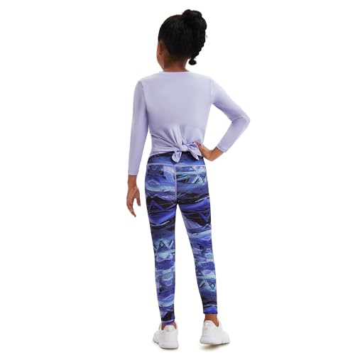 Dmwhsy Mädchen Split zurück lange Ärmel Trainingsanzug 2PCS, Pullover Sweatshirt + Hose Jogging-Anzug für Kinder Jugendliche Frühling Herbst Outdoor Sport Yoga Set（Alter 5-14Jahre）